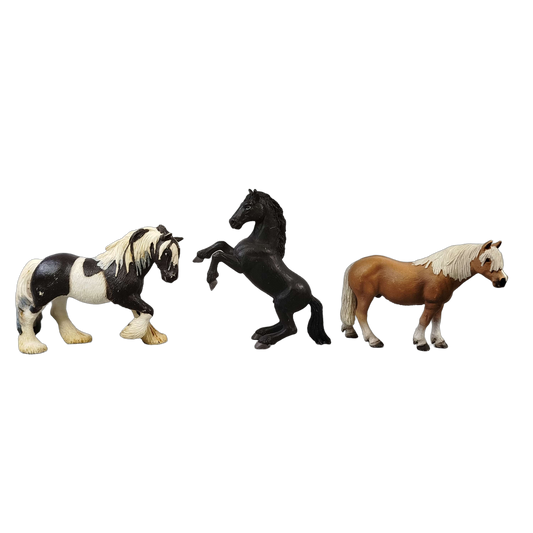 Schleich Tiere Bundle Morgan Haflinger Tinker 3 Teile Pferdefiguren