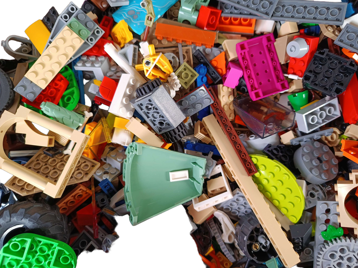 Konvolut LEGO ca. 3,5 kg, Bausteine & Teile gemischt, ab 6 7 8 Jahre