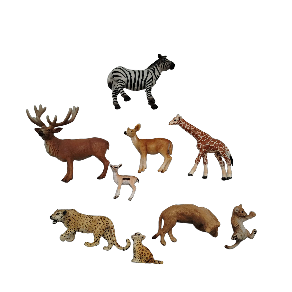 Schleich Tiere Bundle Wildtiere 9 Teile Tierfiguren Zebra & Giraffe