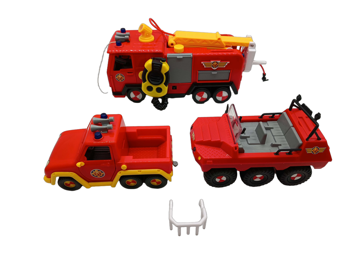 Simba Bundle Feuerwehrmann Sam Set von 3 Fahrzeuge & Zubehör