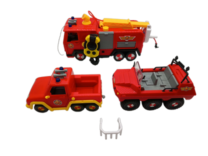 Simba Bundle Feuerwehrmann Sam Set von 3 Fahrzeuge & Zubehör