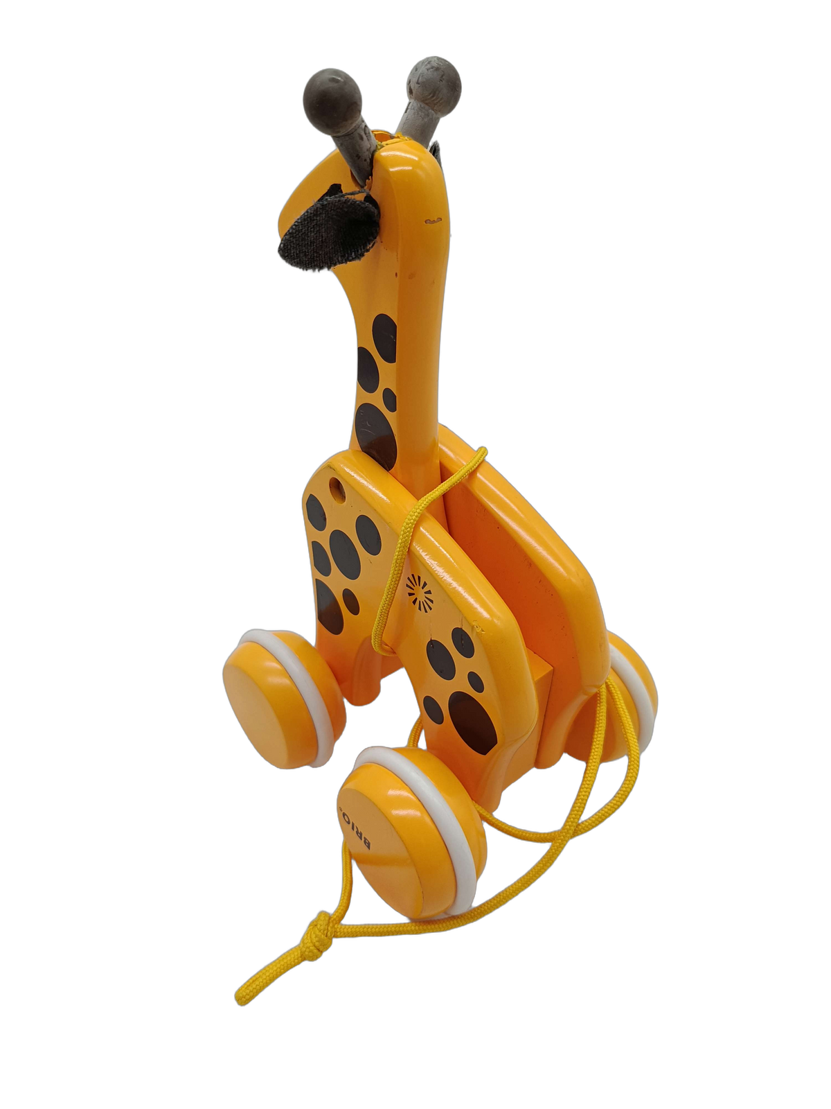 BRIO Bundle Holzspielzeug Set Ziehgiraffe, Anziehbär, Regenbogen