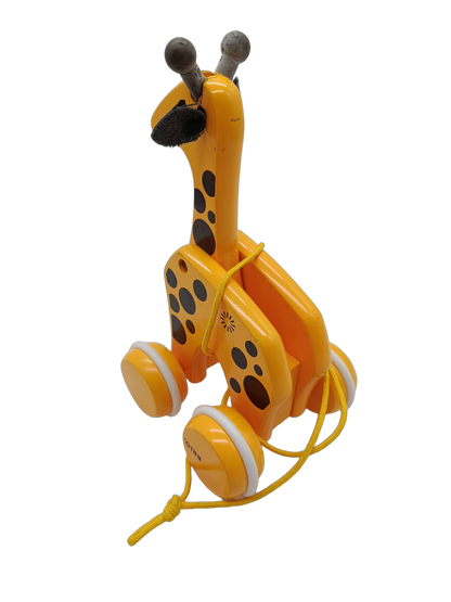 BRIO Bundle Holzspielzeug Set Ziehgiraffe, Anziehbär, Regenbogen