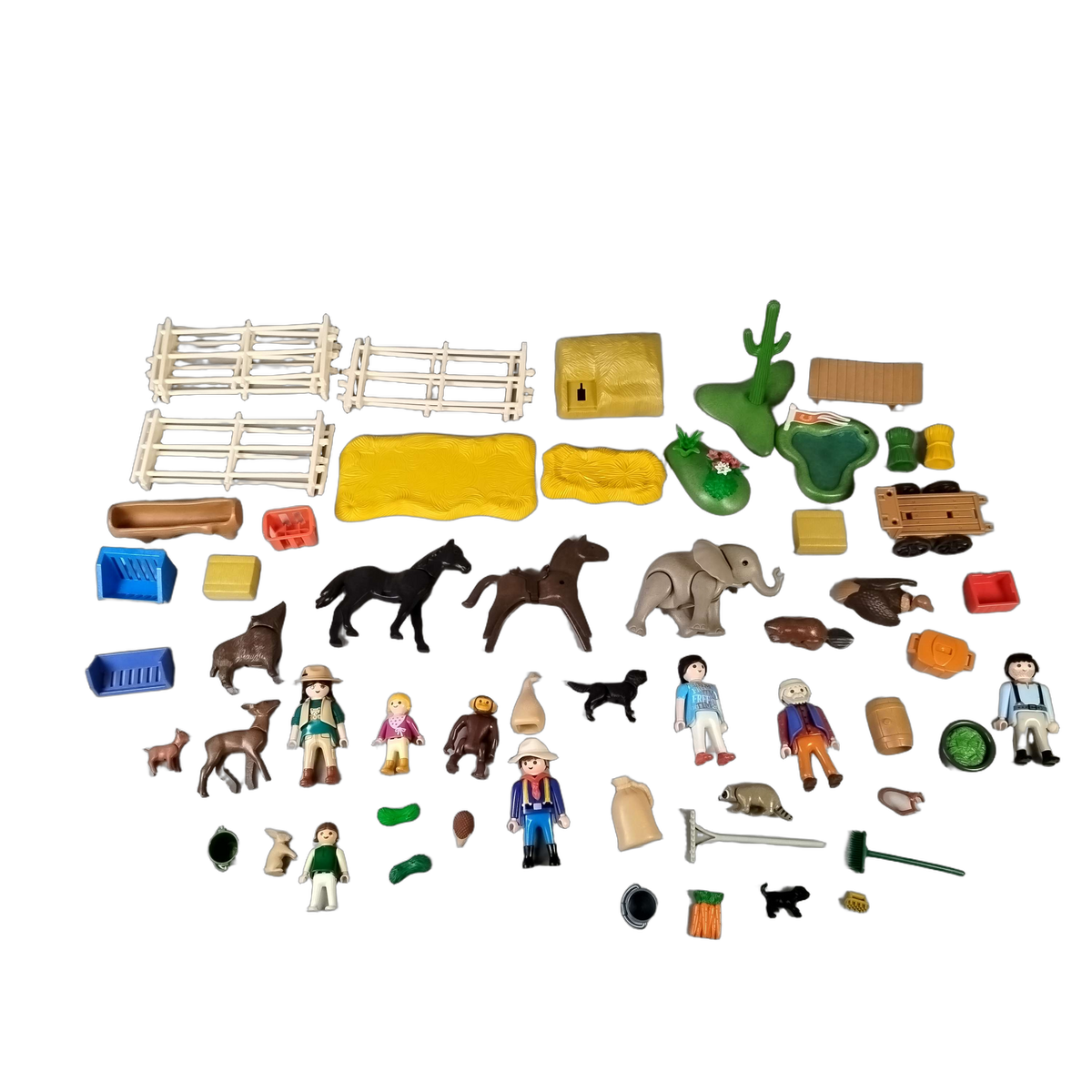 Playmobil Bundle Safari & Bauernhof, großes Set Figuren & Tiere