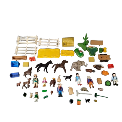 Playmobil Bundle Safari & Bauernhof, großes Set Figuren & Tiere