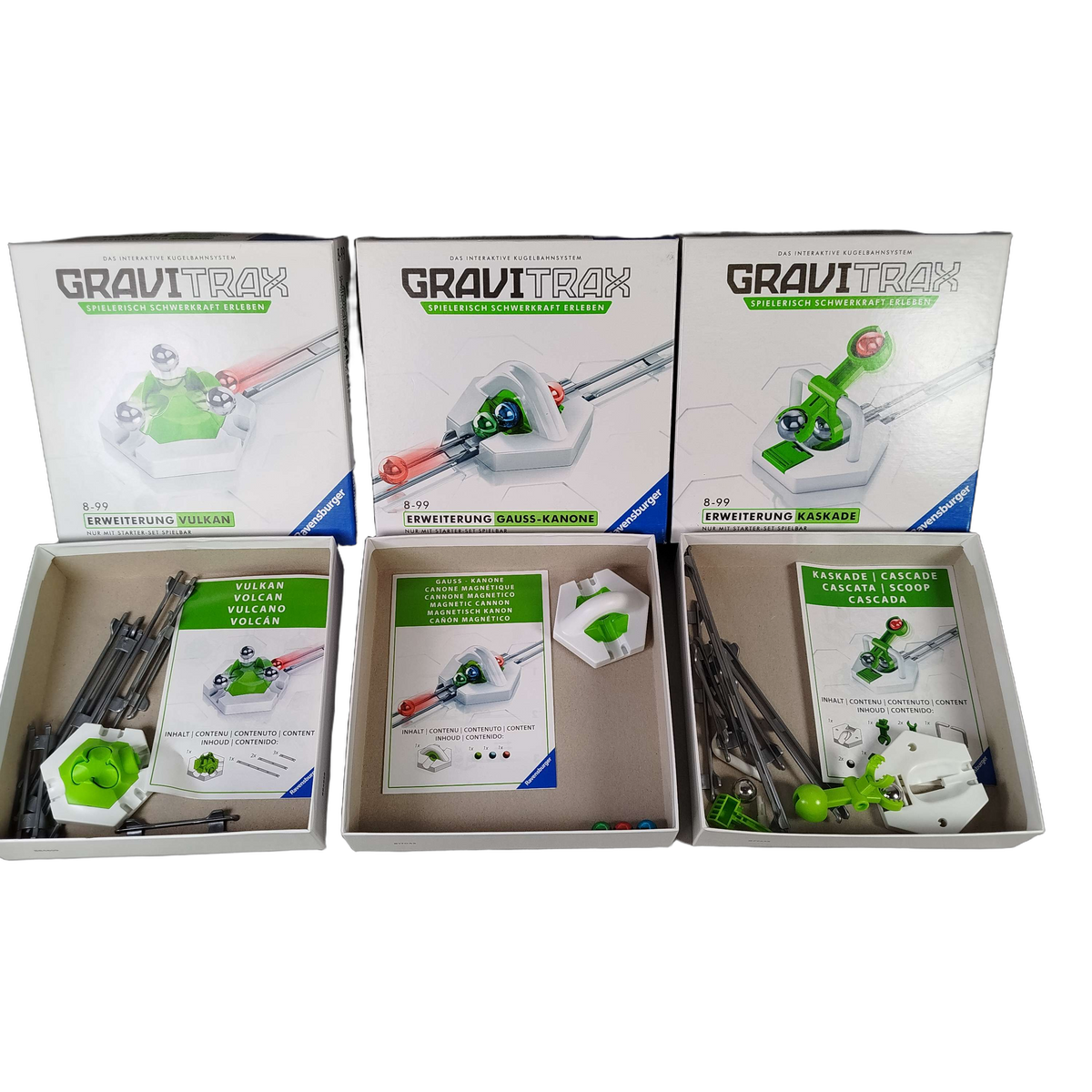 Ravensburger Bundle GraviTrax Set von 3 Erweiterungen Vulkan, Kaskade