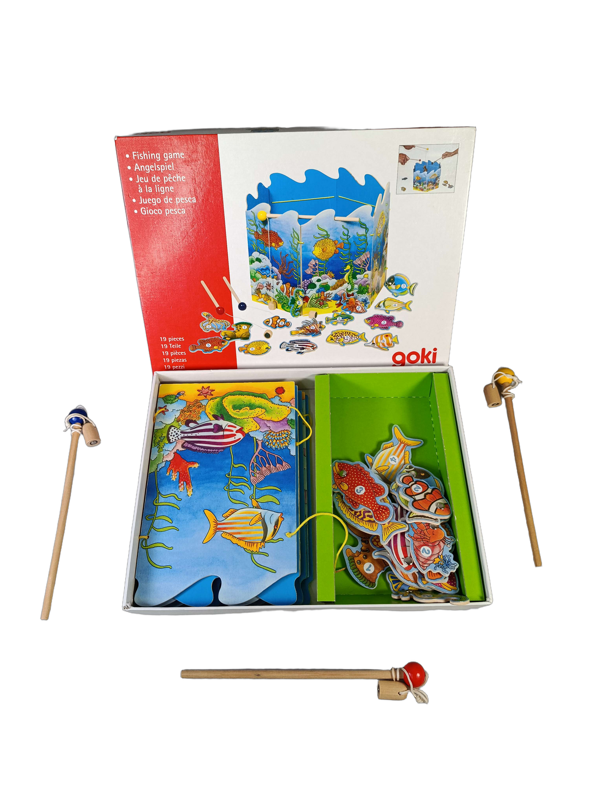 Goki 56884 Magnetisches Angelspiel aus Holz