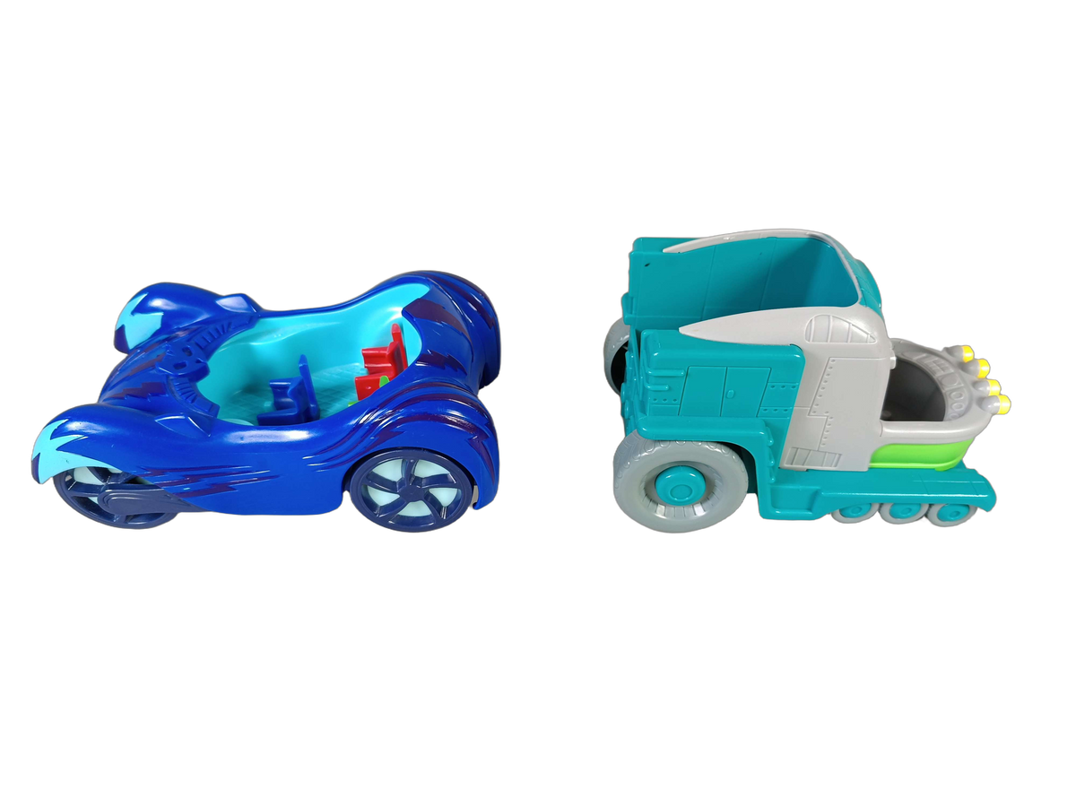 Just Play Bundle PJ Masks Cat-Car & Romeo Set von 4 Autos & Figuren