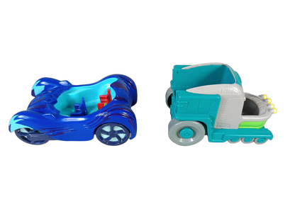 Just Play Bundle PJ Masks Cat-Car & Romeo Set von 4 Autos & Figuren