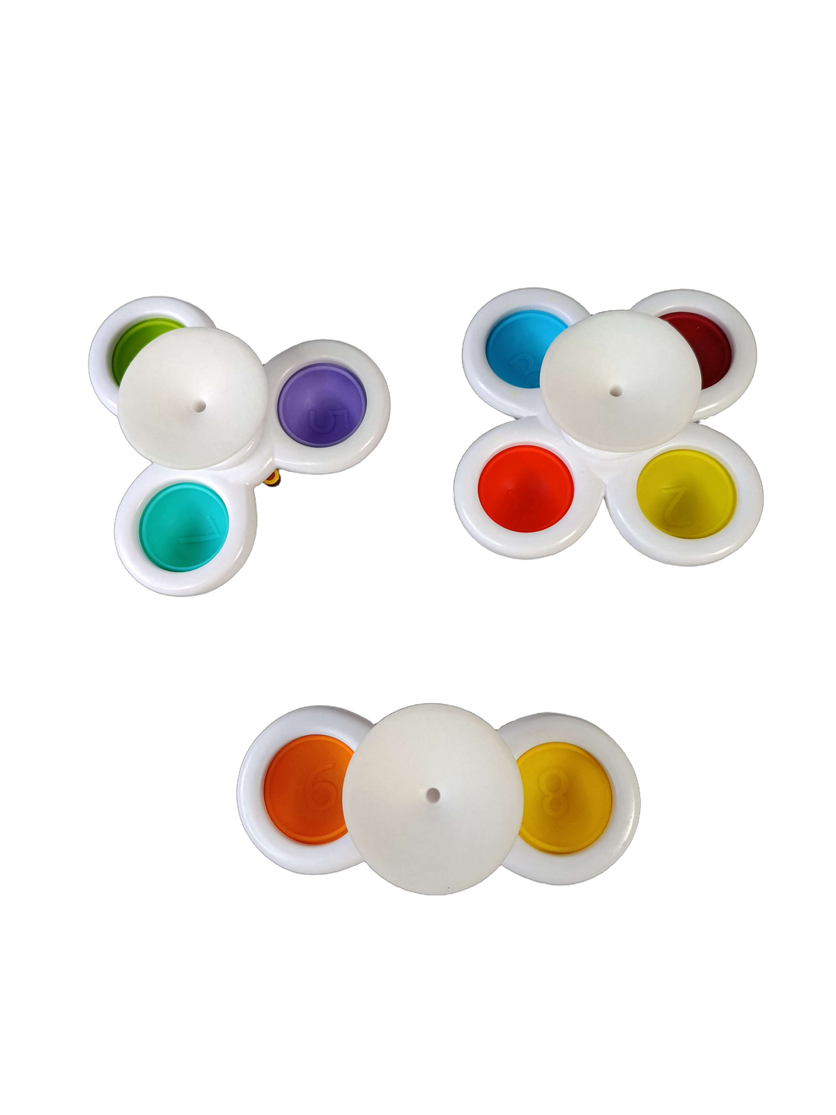 Bundle Babyspielzeug Sensorik großes Set Saugfuß-Spinner & Beißring