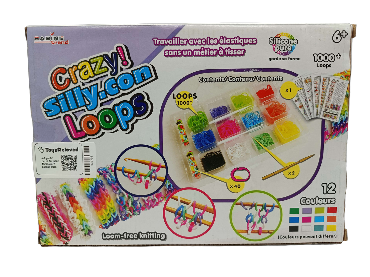 Sabine Trend Crazy! Silly.con Loops Bastelset & Knüpfset, neuwertig