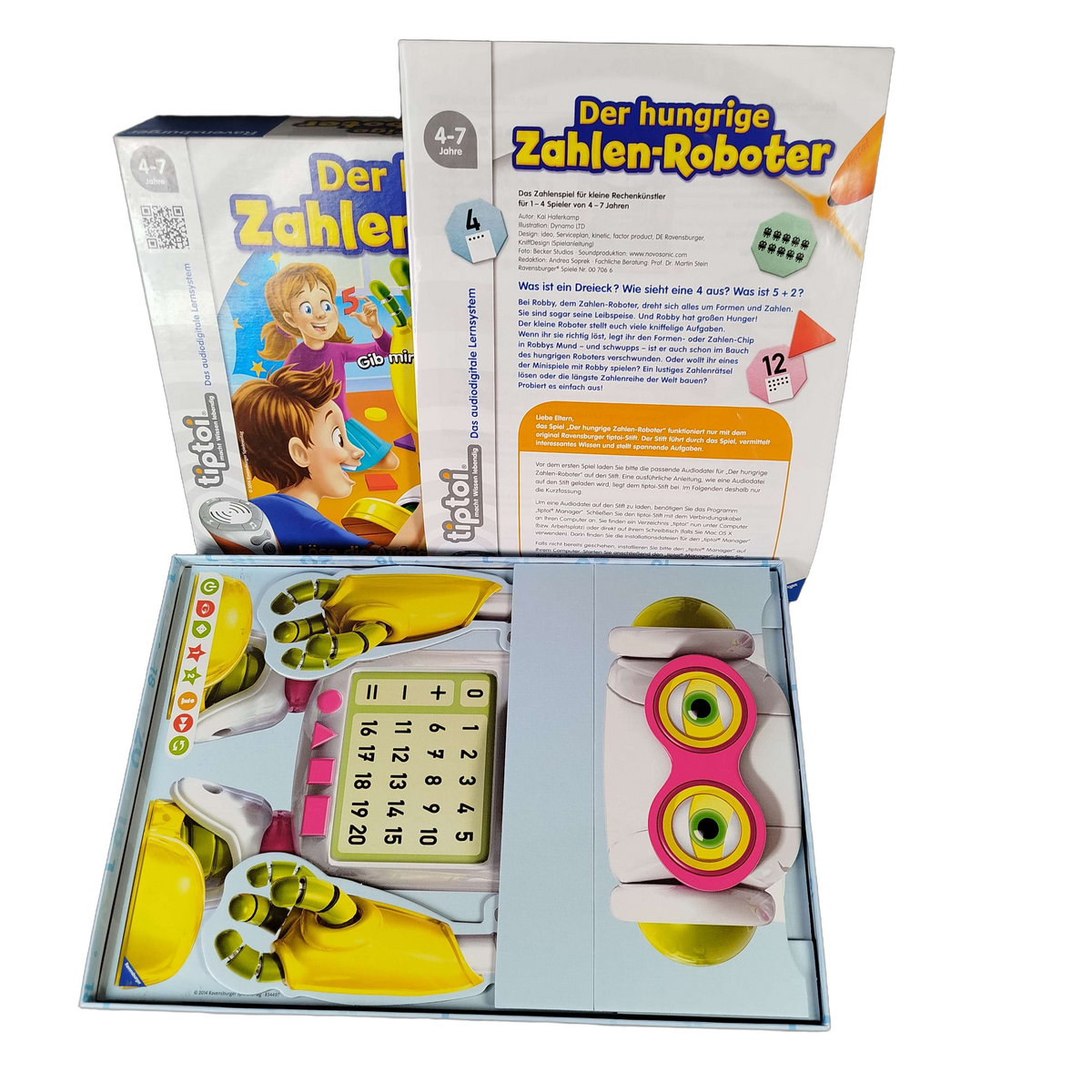 Ravensburger tiptoi Der hungrige Zahlen-Roboter Lernspiel