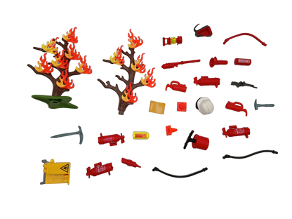 Playmobil Bundle Feuerwehr 9093 Set Figuren & Zubehör