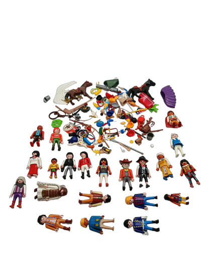 Playmobil Bundle Western & Indianer Set von 20 Figuren & Zubehör