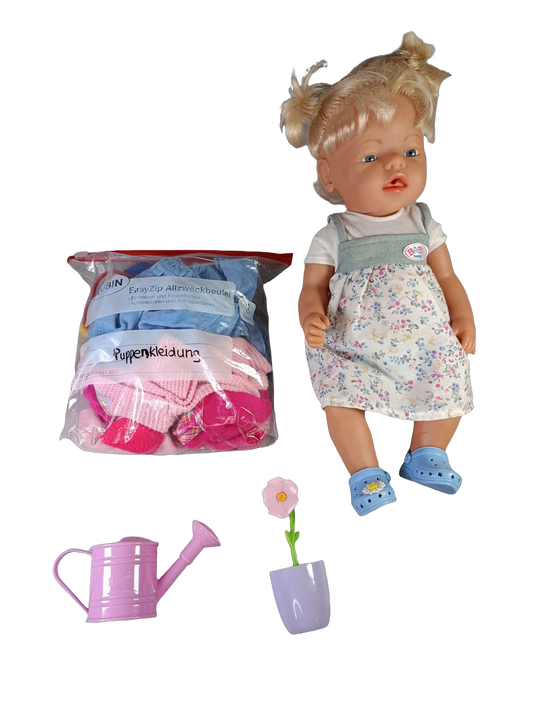 Zapf Creation BABY born Bambina Magic Flower 43 cm Puppe mit Zubehör