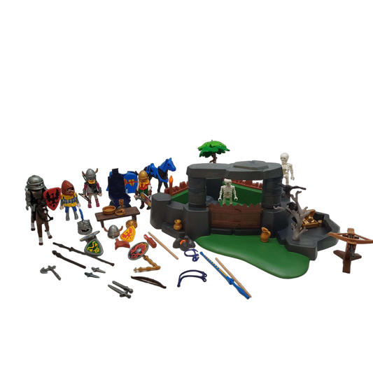Playmobil Bundle Knights Attack Fortress 3137 Set von 2 Burg & Ritter