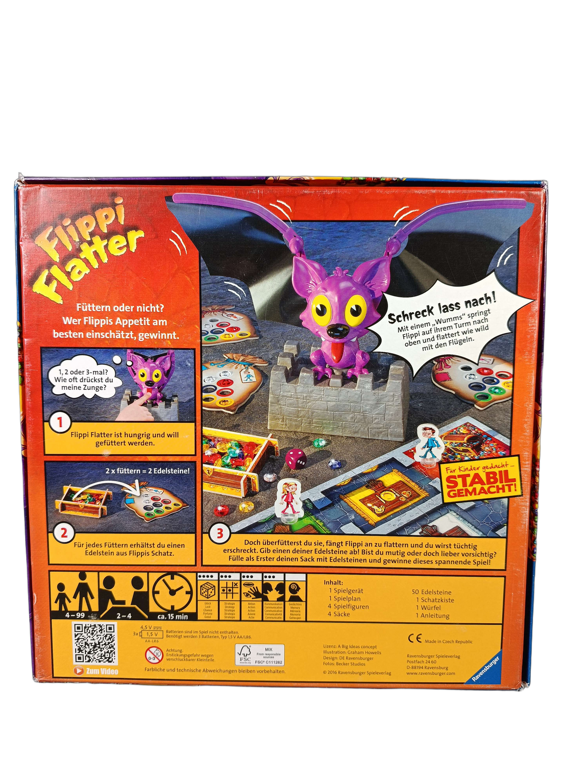 Ravensburger Flippi Flatter 21862 Kinderspiel & Brettspiel