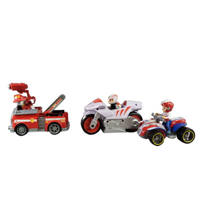 Spin Master Bundle Paw Patrol Set von 3 Feuerwehr, Motorrad & ATV