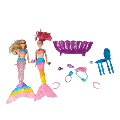 Mattel Bundle Barbie Dreamtopia DHC40 DHM47 2x Meerjungfrauen Puppen