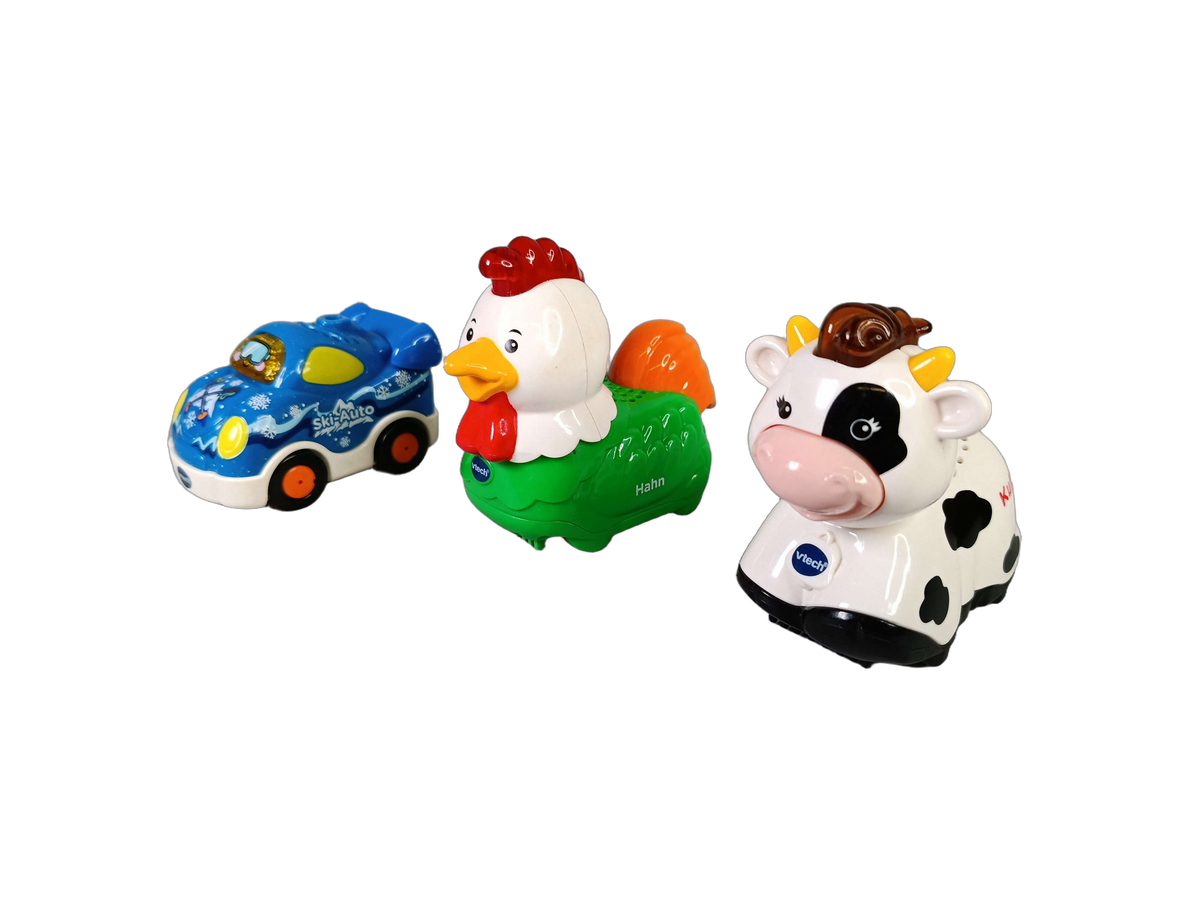 VTech Bundle Tut Tut Baby Flitzer Set von 5 Polizeiauto, Zug, Hahn