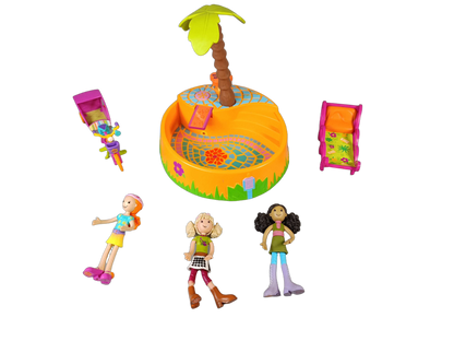 Groovy Girls Bundle Splash Bash Mini Pool Puppen & Zubehör