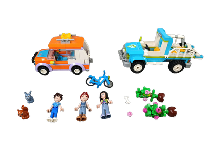 LEGO Bundle Friends Set von 8 Autos, Fahrrad & Spielfiguren