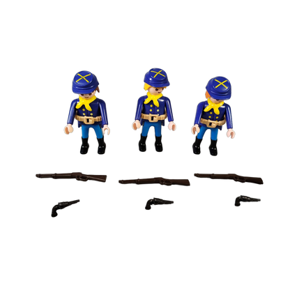 Playmobil 3 Nordstaatler 7047 Western Soldaten Figuren