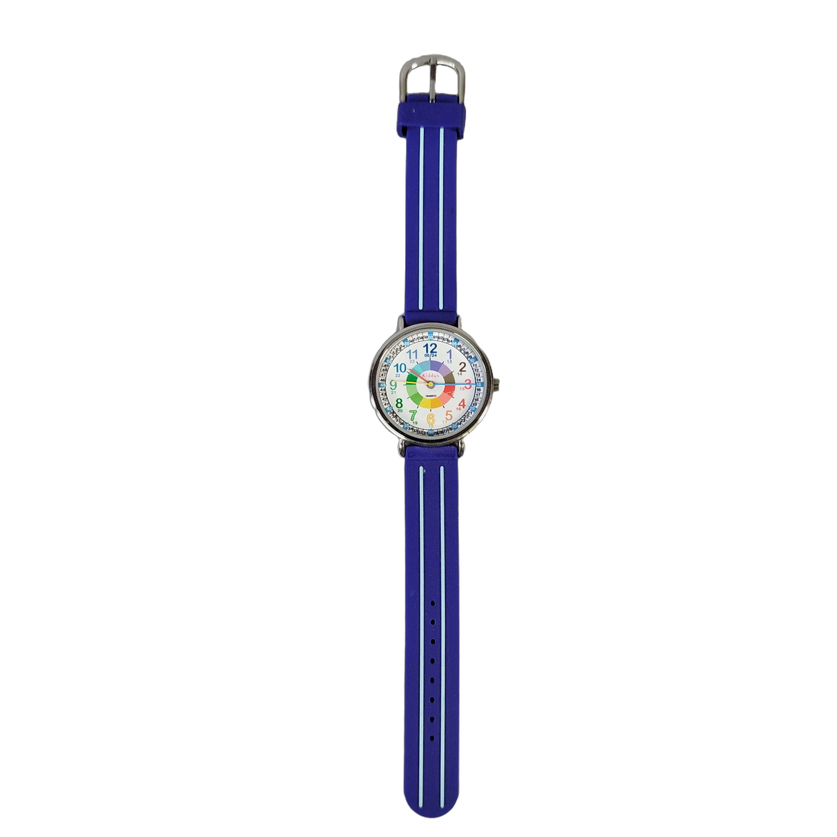 Kiddus Time Teacher Lernuhr Kinder-Armbanduhr Blau