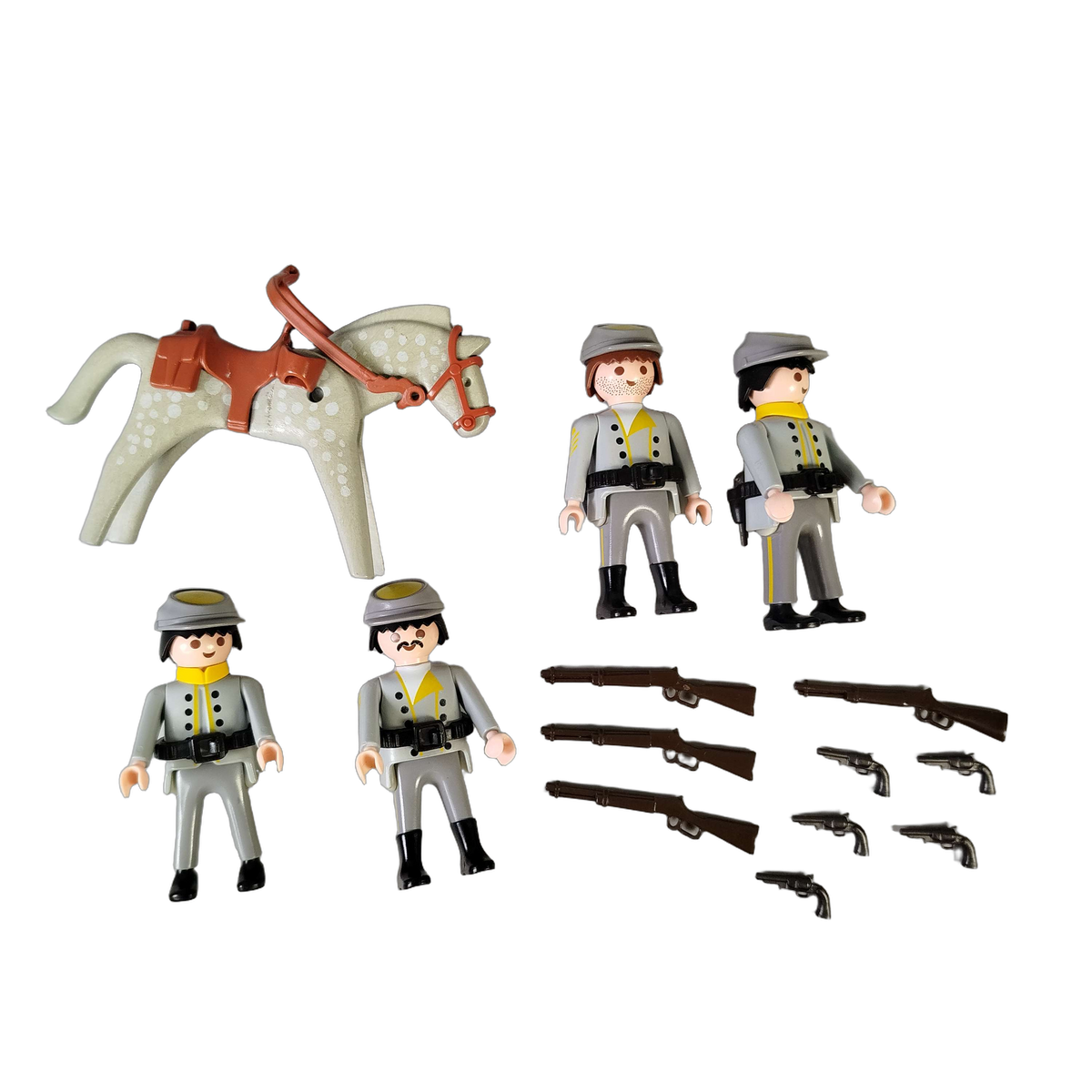 Playmobil Bundle Western Soldaten Pferd großes Set Figuren & Gewehre