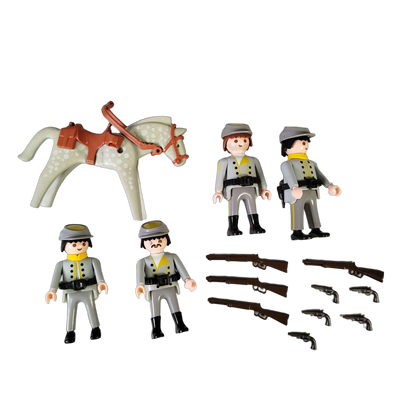 Playmobil Bundle Western Soldaten Pferd großes Set Figuren & Gewehre