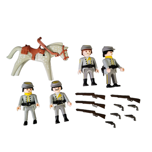 Playmobil Bundle Western Soldaten Pferd großes Set Figuren & Gewehre