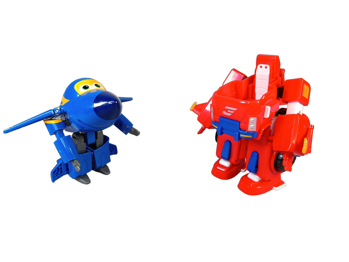 Bundle Flugzeug-Roboter Jett & Jerome Set von 2 Figuren