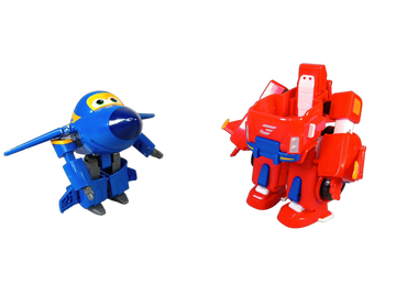 Bundle Flugzeug-Roboter Jett & Jerome Set von 2 Figuren