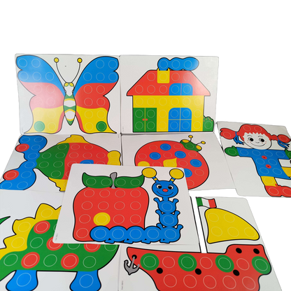 Quercetti Fantacolor Junior 4190 Steckmosaik Bastelspielzeug