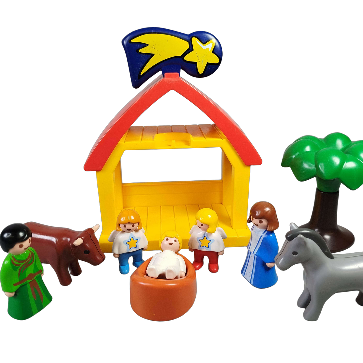 Playmobil 1.2.3 Weihnachtskrippe Krippenspiel mit Figuren & Stall