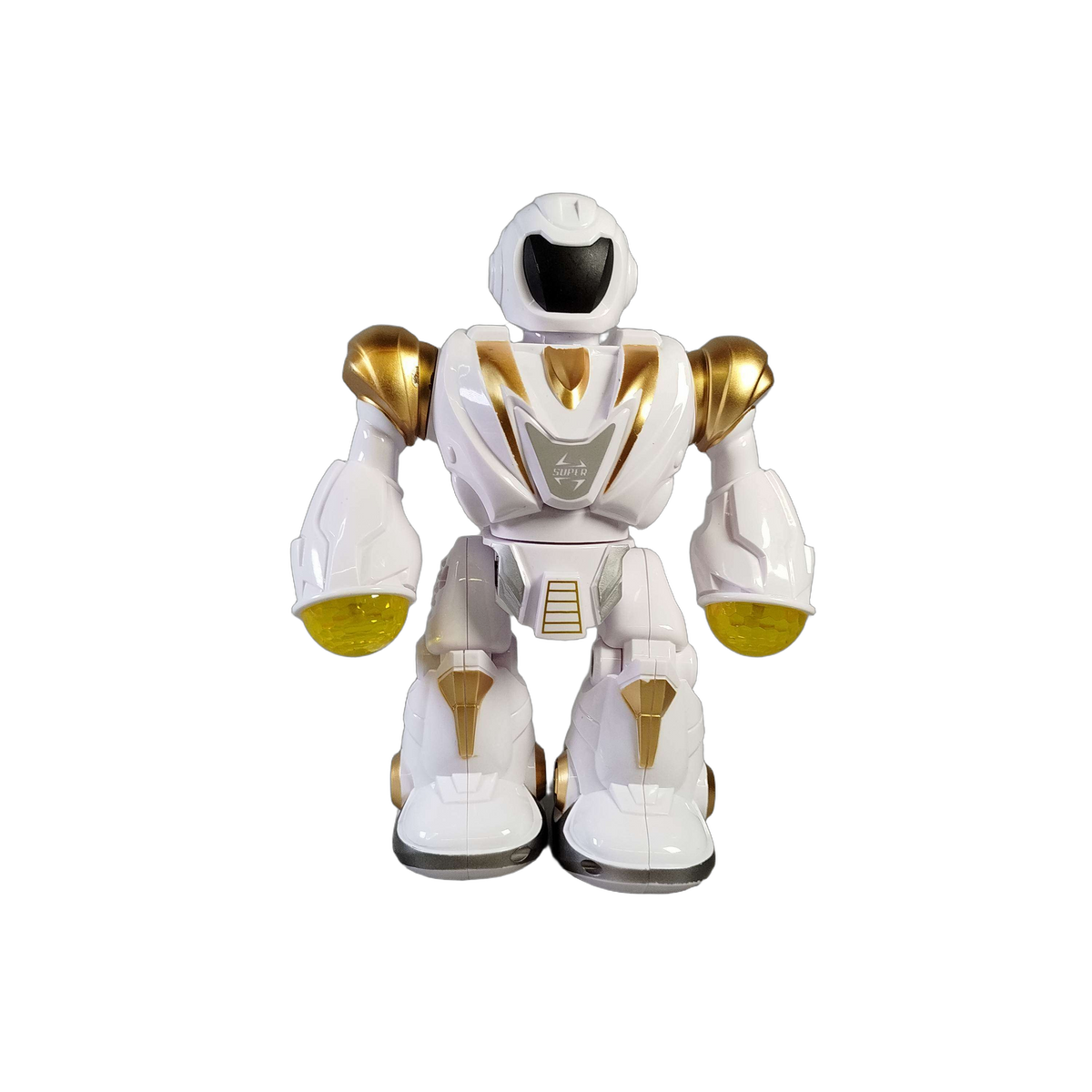Lernroboter weiß-gold 22 cm Spielzeugroboter interaktiv