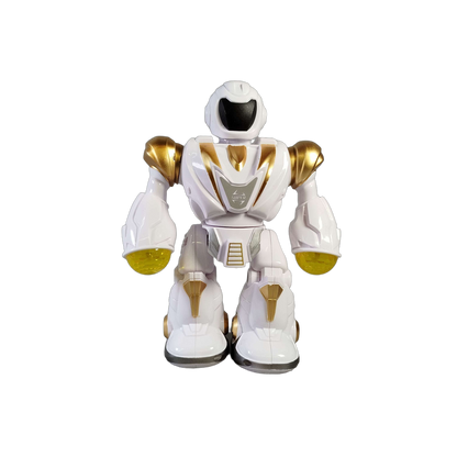 Lernroboter weiß-gold 22 cm Spielzeugroboter interaktiv