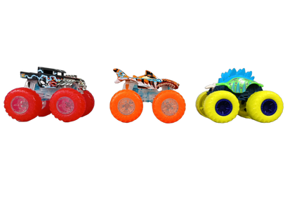Hot Wheels Bundle Fuel N Go 3x Monstertrucks mit Transportkoffer