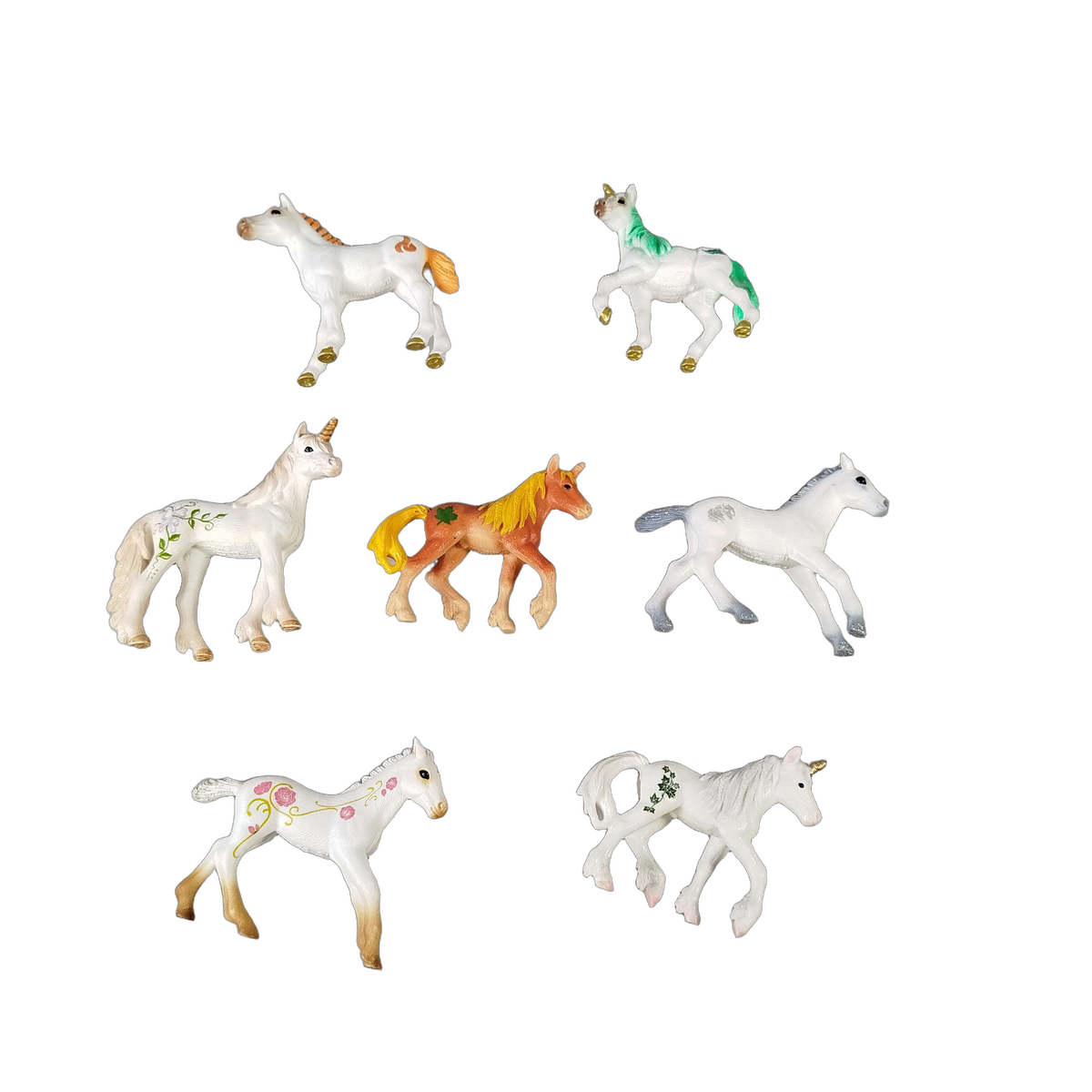 Schleich Bundle Bayala Einhorn-Fohlen 7 Teile Figuren