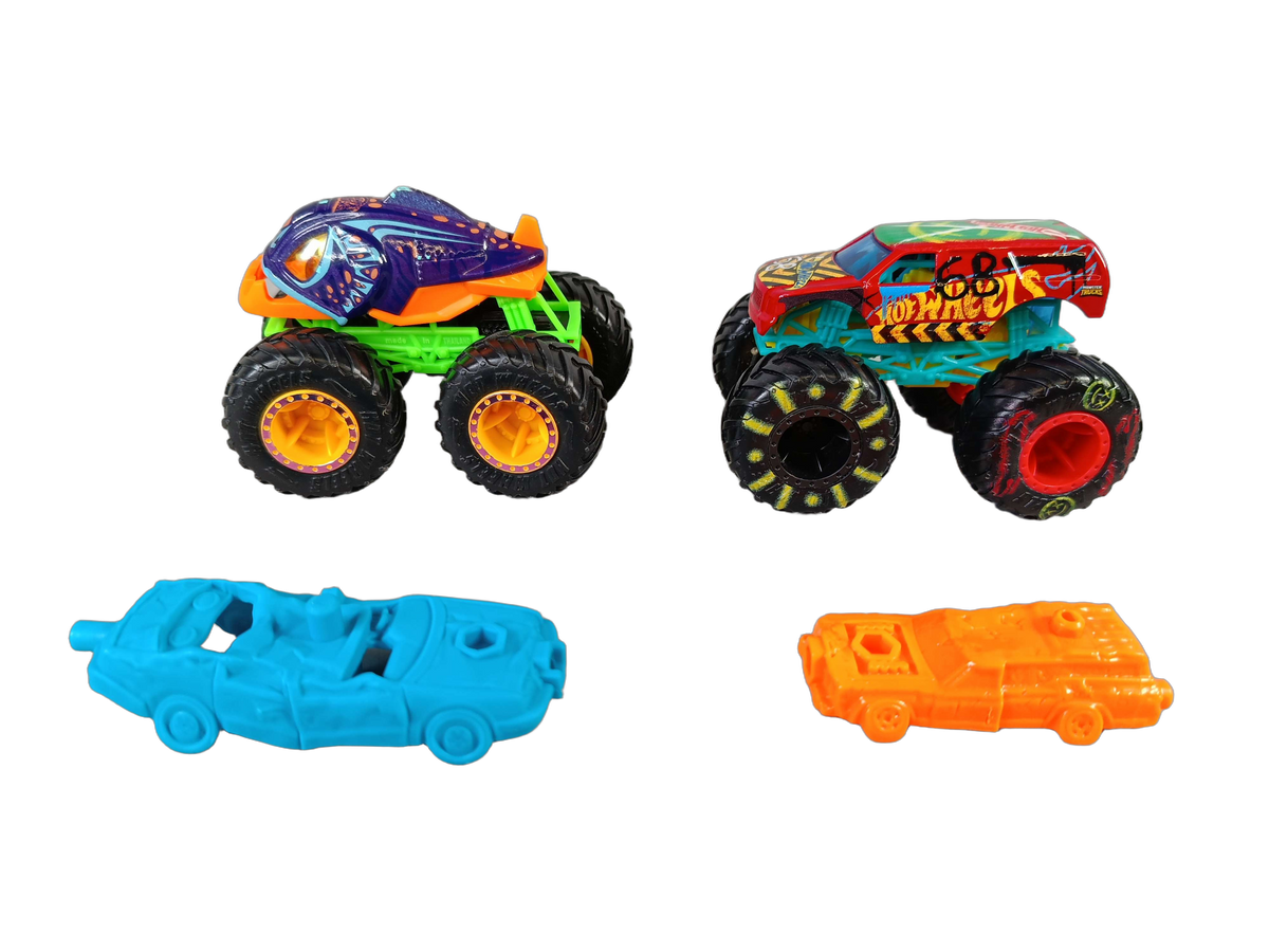 Mattel Bundle Hot Wheels Set von 6 Monstertrucks & Autos
