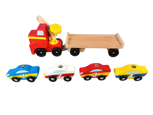 Melissa & Doug Magnetischer Autolader Autotransporter & Magnetspielzeug