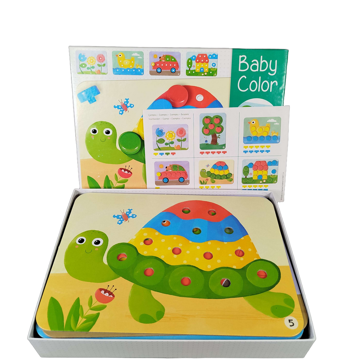 Jumbo Baby Color 53140 Holzsteckspiel Lernspiel Farben