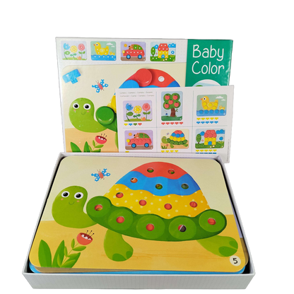 Jumbo Baby Color 53140 Holzsteckspiel Lernspiel Farben