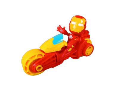 Hasbro Marvel Super Hero Adventures Iron Man mit Motorrad Actionfigur
