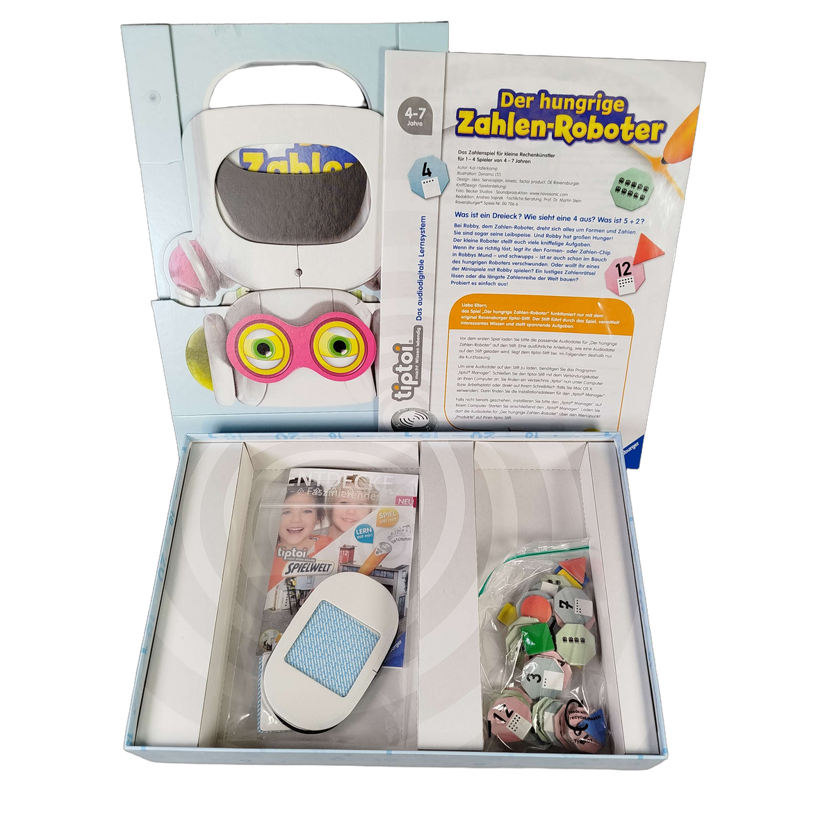 Ravensburger tiptoi Der hungrige Zahlen-Roboter Lernspiel