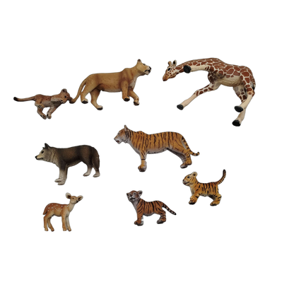 Schleich Tiere Bundle Wildtiere Giraffe Löwe Tiger 8 Teile Tierfiguren