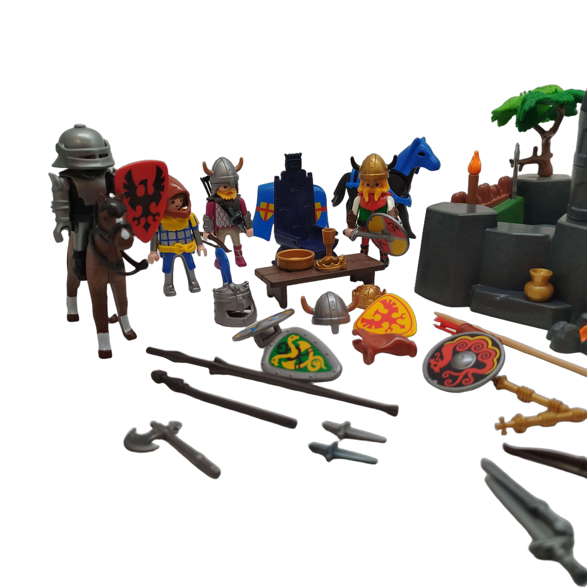 Playmobil Bundle Knights Attack Fortress 3137 Set von 2 Burg & Ritter