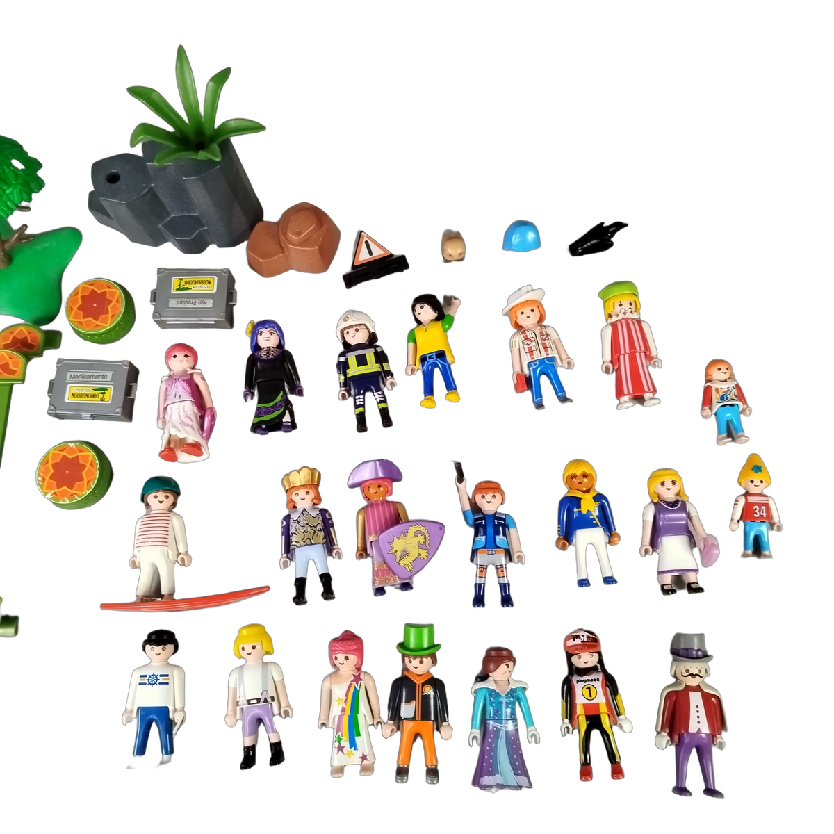 Playmobil Bundle 21x Figuren & Zubehör mit Landschaftsteilen