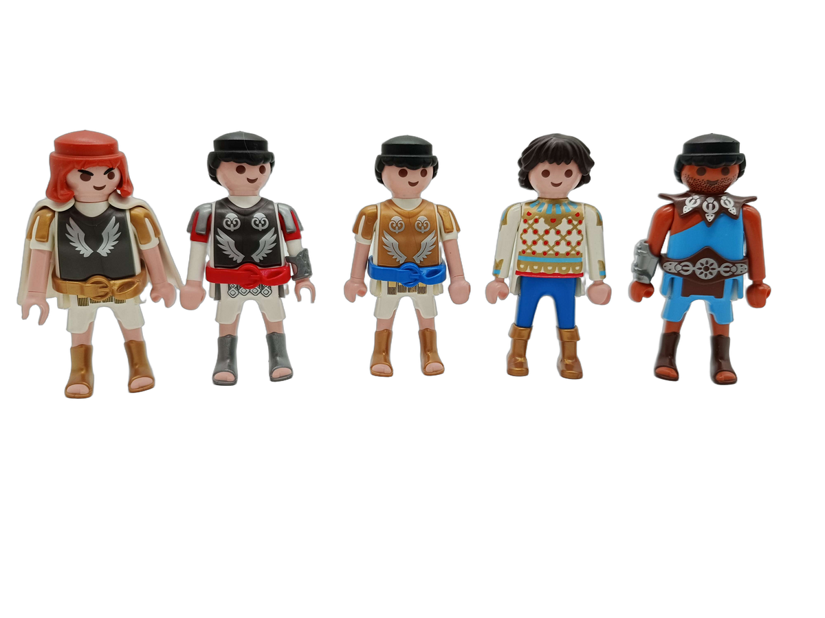 Playmobil Bundle Ritter Set von 54 Figuren & Pferde mit Zubehör