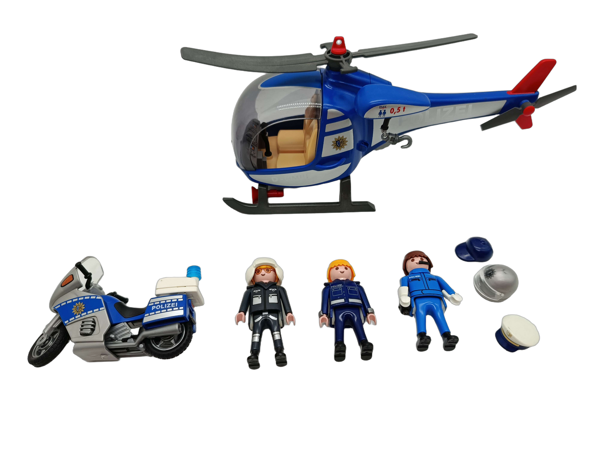 Playmobil Bundle Polizei-Hubschrauber 70569 Set von 5 Figuren